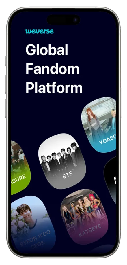 Weverse 界面